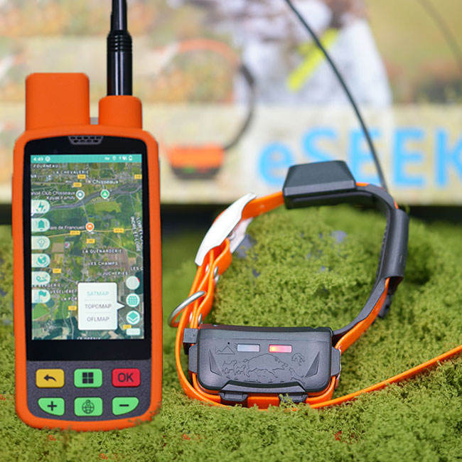 eSEEK Wireless Dog Fence Shock GPS with App: Remote Stim Configuration + Trainer Collaboration Portal - 1 * handheld device + 1 * collar